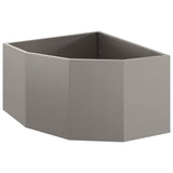 Corner Planter Rusty 60 x 60 x 35 cm Weathering steel
