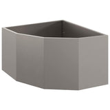 Corner Planter Rusty 60 x 60 x 35 cm Weathering steel - 45-Degree Angle