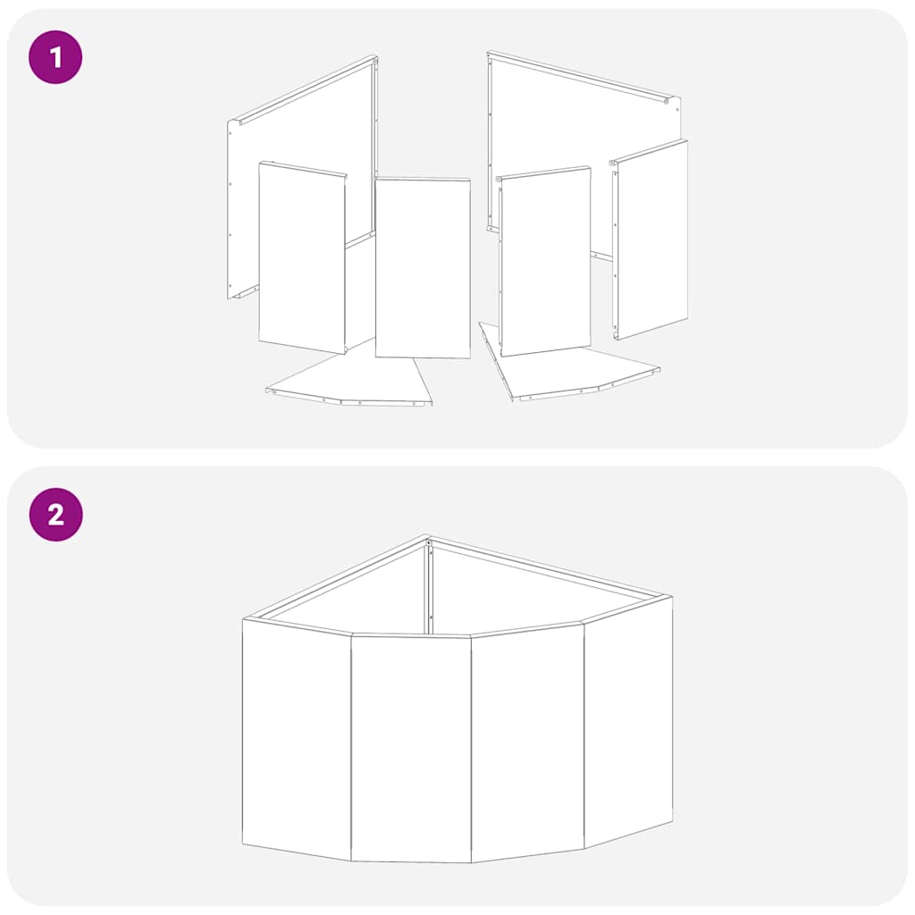 Corner Planter Rusty 45 x 45 x 35 cm Weathering steel