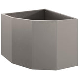 Corner Planter Rusty 45 x 45 x 35 cm Weathering steel - 45-Degree Angle