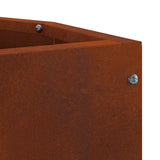 Corner Planter Rusty 30 x 30 x 35 cm Weathering steel - Extra Image