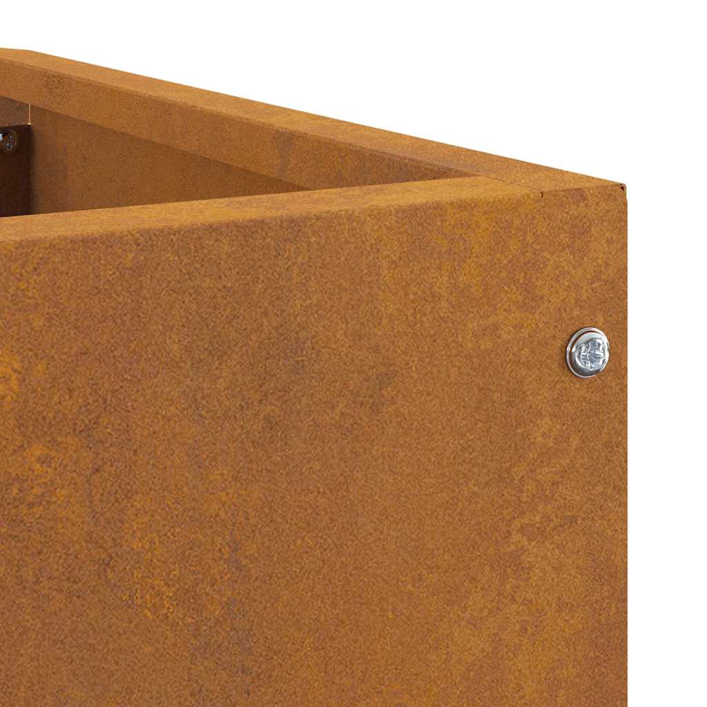 Corner Planter Rusty 60 x 60 x 50 cm Weathering steel