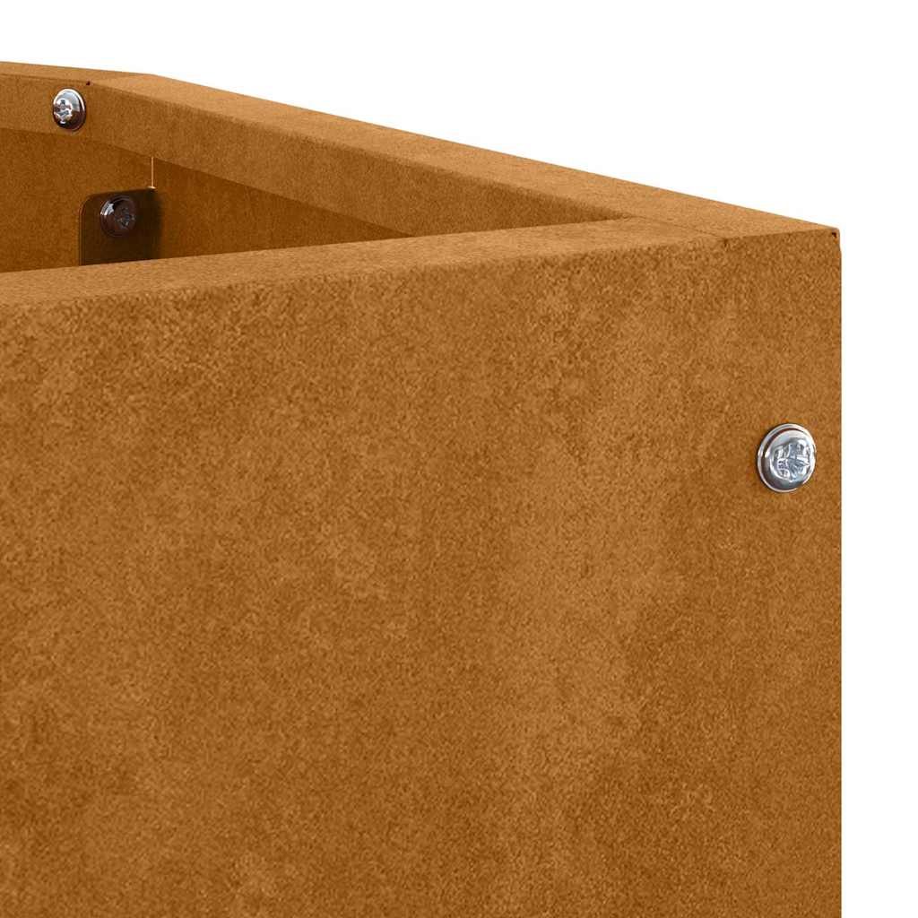 Corner Planter Rusty 45 x 45 x 50 cm Weathering steel