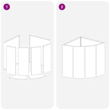 Corner Planter Rusty 45 x 45 x 50 cm Weathering steel - Extra Image