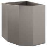 Corner Planter Rusty 45 x 45 x 50 cm Weathering steel - 45-Degree Angle