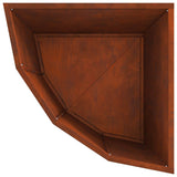 Corner Planter Rusty 45 x 45 x 50 cm Weathering steel - Extra Image
