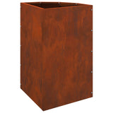 Corner Planter Rusty 30 x 30 x 50 cm Weathering steel - Low Angle