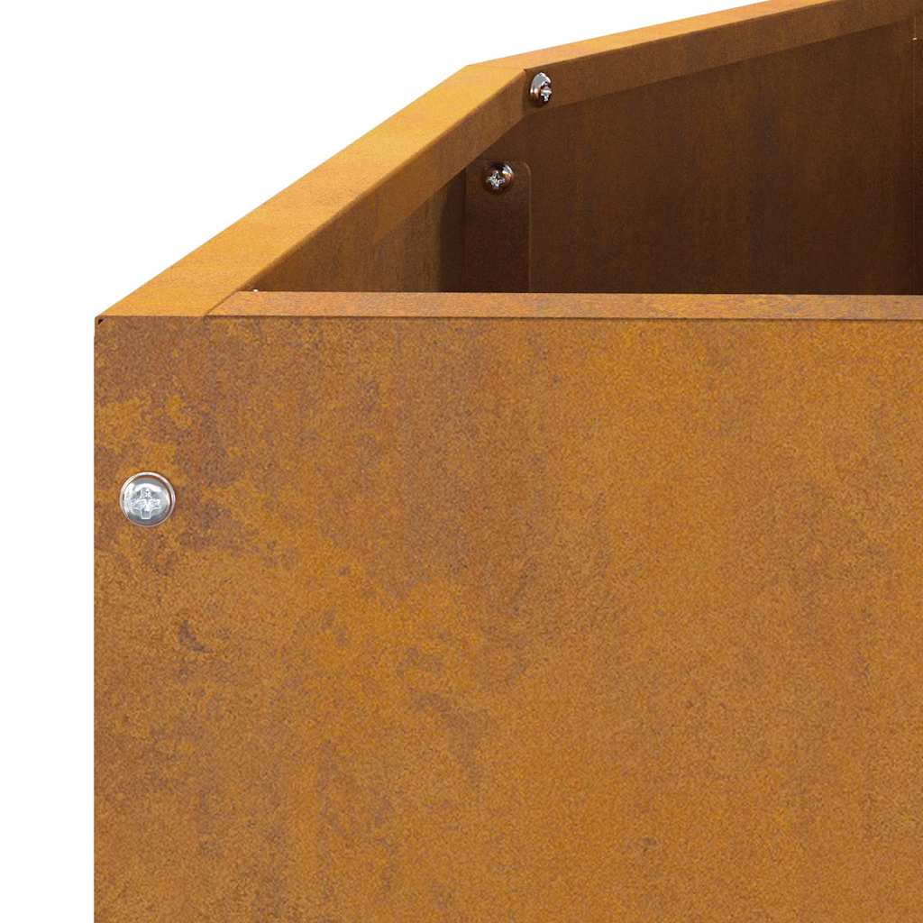Planter Rusty 120 x 60 x 35 cm Weathering Steel