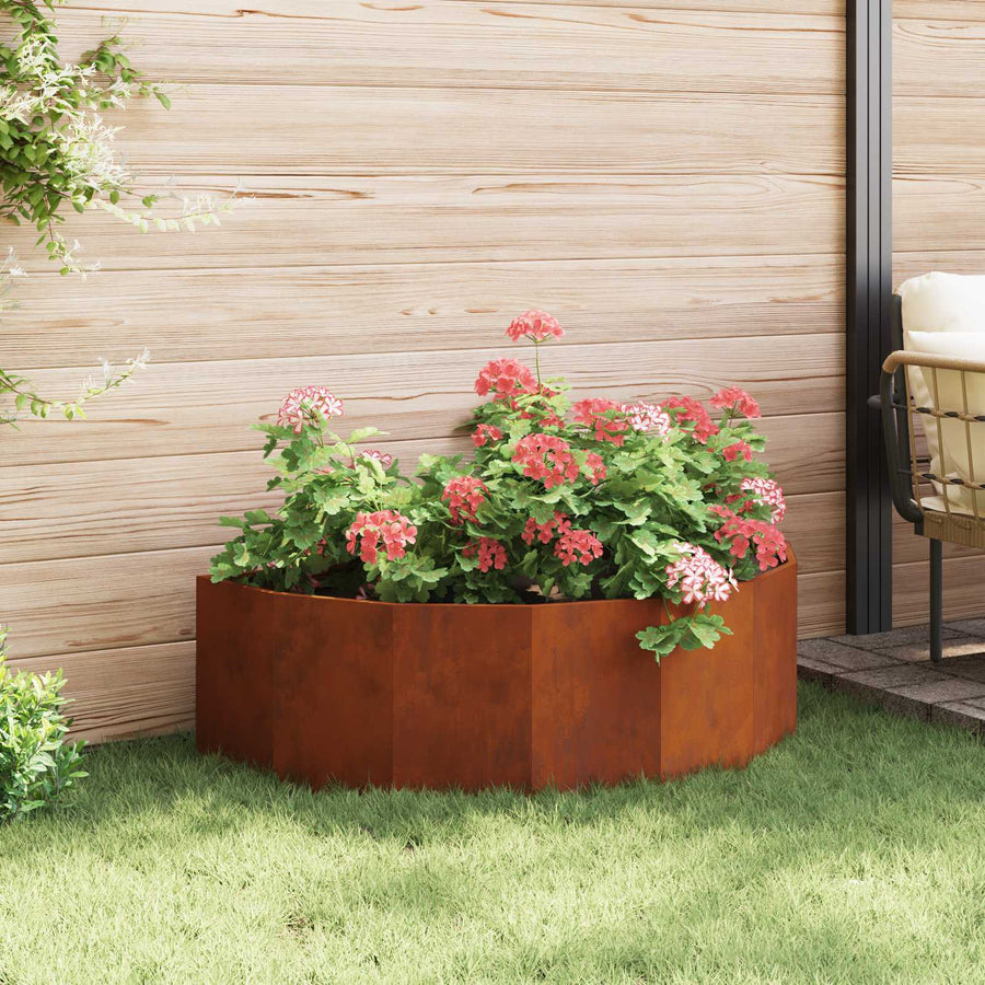 Planter Rusty 120 x 60 x 35 cm Weathering Steel