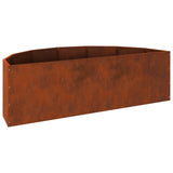 Planter Rusty 120 x 60 x 35 cm Weathering Steel - Low Angle