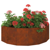 Planter Rusty 120 x 60 x 35 cm Weathering Steel - Side View