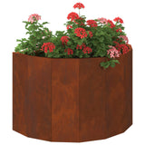 Planter Rusty 60 x 30 x 35 cm Weathering Steel - Side View