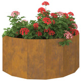 Planter Rusty 120 x 60 x 50 cm Weathering Steel - Side View
