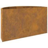 Planter Rusty 90 x 45 x 50 cm Weathering Steel - Low Angle