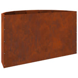 Planter Rusty 90 x 45 x 50 cm Weathering Steel - Low Angle