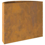 Planter Rusty 60 x 30 x 50 cm Weathering Steel - Low Angle