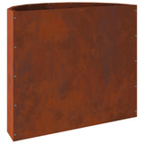 Planter Rusty 60 x 30 x 50 cm Weathering Steel - Low Angle
