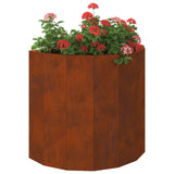 Planter Rusty 60 x 30 x 50 cm Weathering Steel - Side View