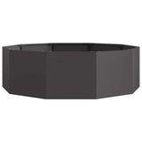 Planter Black 120 x 120 x 35 cm Steel - 45-Degree Angle