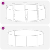 Planter Anthracite 120 x 120 x 35 cm Steel - Low Angle