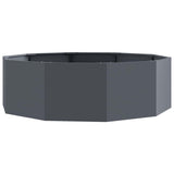 Planter Anthracite 120 x 120 x 35 cm Steel - Front View