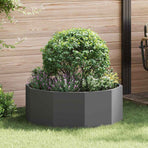 Planter Black 90 x 90 x 35 cm Steel
