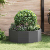 Planter Black 90 x 90 x 35 cm Steel