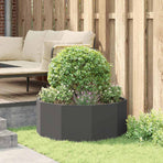 Planter Black 90 x 90 x 35 cm Steel