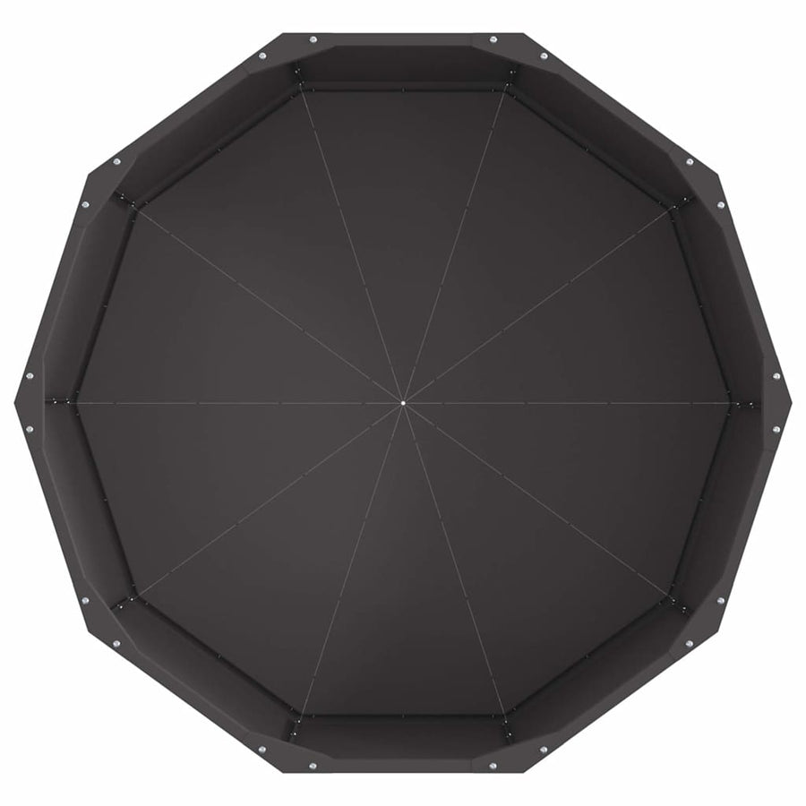 Planter Black 90 x 90 x 35 cm Steel