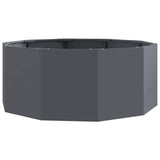 Planter Anthracite 90 x 90 x 35 cm Steel - Front View