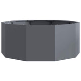 Planter Anthracite 90 x 90 x 35 cm Steel - 45-Degree Angle