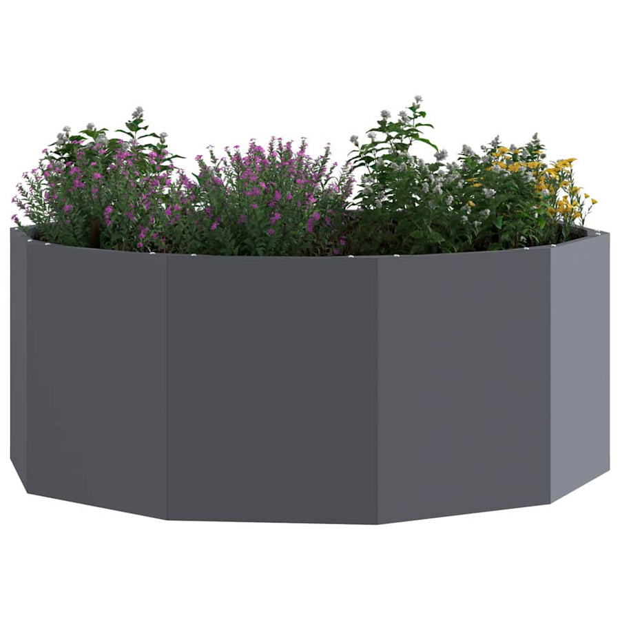 Planter Anthracite 90 x 90 x 35 cm Steel
