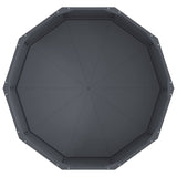 Planter Anthracite 90 x 90 x 35 cm Steel - Rear View