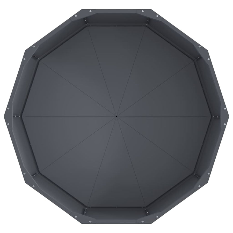 Planter Anthracite 90 x 90 x 35 cm Steel