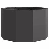 Planter Black 60 x 60 x 35 cm Steel - 45-Degree Angle
