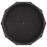 Planter Black 60 x 60 x 35 cm Steel
