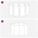 Planter Anthracite 60 x 60 x 35 cm Steel - Low Angle