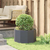 Planter Anthracite 60 x 60 x 35 cm Steel - Top-Down View
