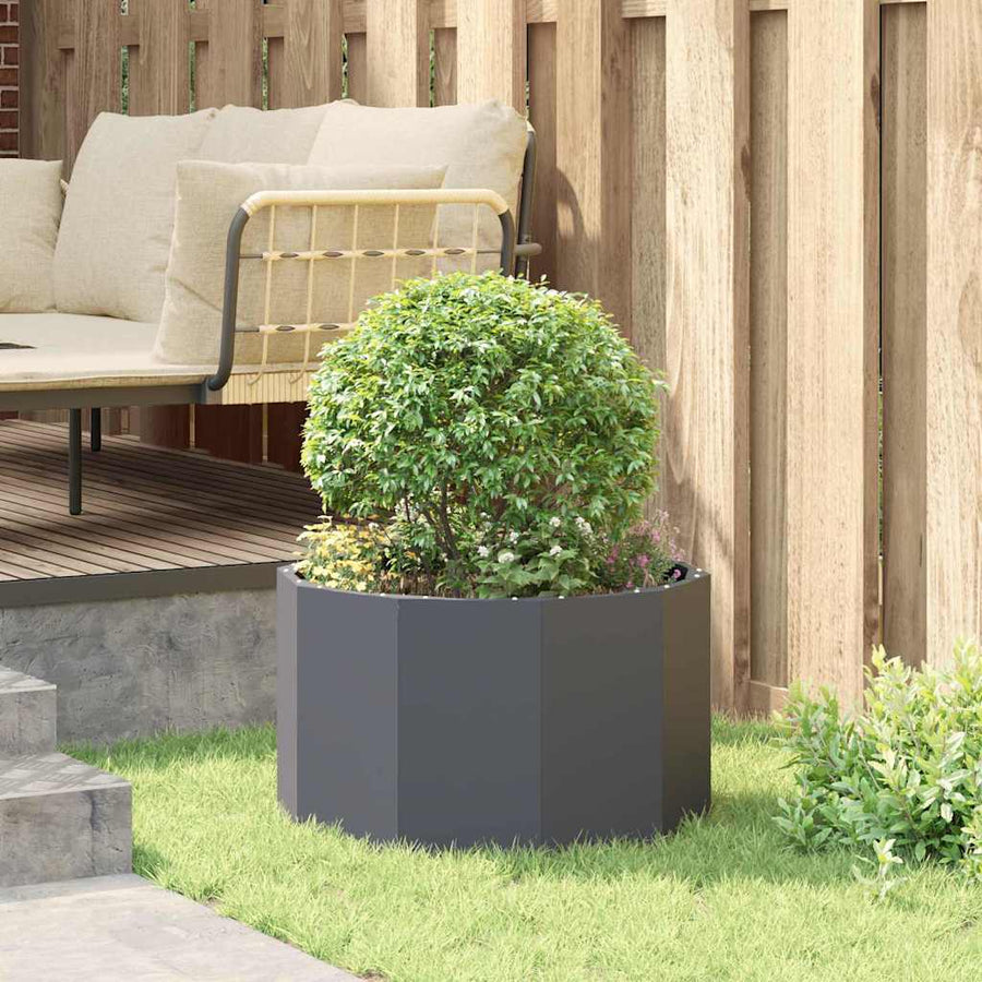 Planter Anthracite 60 x 60 x 35 cm Steel
