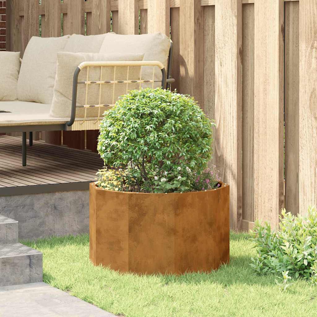 Planter Rusty 60 x 60 x 35 cm Weathering Steel