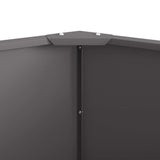 Planter Black 120 x 120 x 50 cm Steel