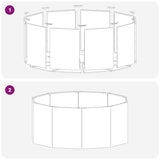 Planter Black 120 x 120 x 50 cm Steel