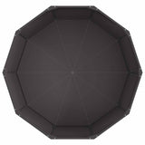 Planter Black 120 x 120 x 50 cm Steel - Rear View