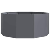 Planter Anthracite 120 x 120 x 50 cm Steel - 45-Degree Angle
