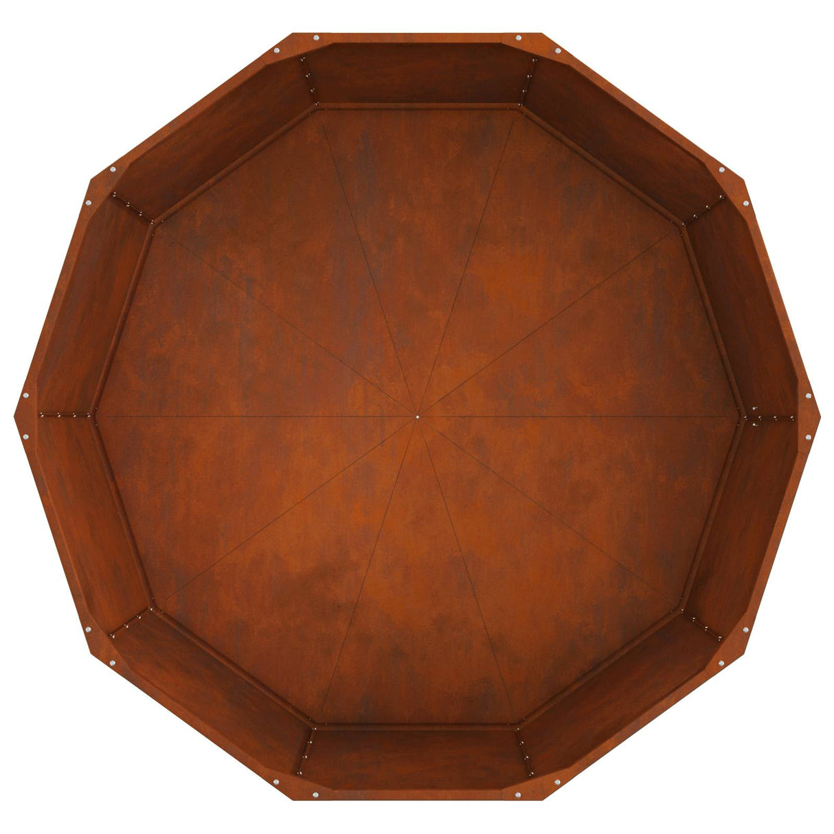 Planter Rusty 120 x 120 x 50 cm Weathering Steel