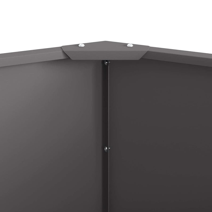 Planter Black 90 x 90 x 50 cm Steel