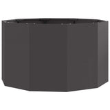 Planter Black 90 x 90 x 50 cm Steel