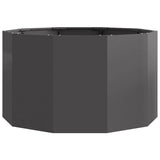 Planter Black 90 x 90 x 50 cm Steel - 45-Degree Angle