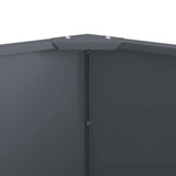 Planter Anthracite 90 x 90 x 50 cm Steel - Close-Up Angle