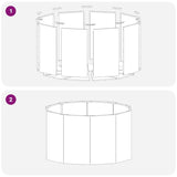 Planter Anthracite 90 x 90 x 50 cm Steel - Low Angle